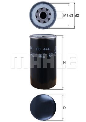 FILTRO DE ACEITE - OC474