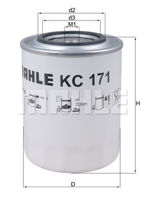 FILTRO DE COMBUSTIBLE - KC171