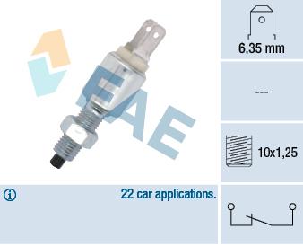 FAE INTERRUPTOR LUZ DE STOP MECÃNIC - 24350