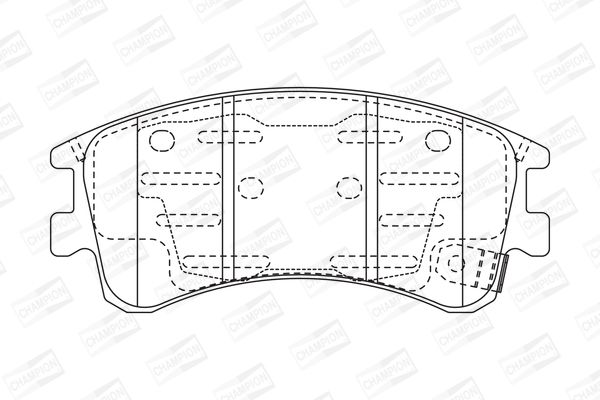 CHAMPION PASTILLA DE FRENOS - 572482CH