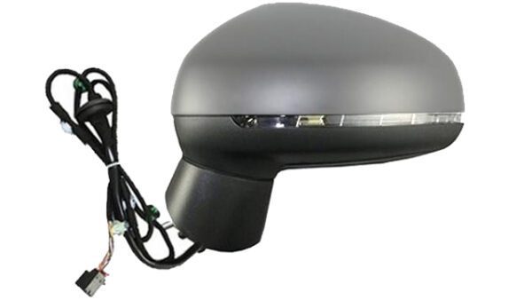 Retrovisor completo Derecho Eléctrico  Convexo  Térmico  Imprimado  Abatible Eléctrico  Con Intermitente  8 PINS