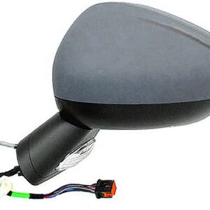 Retrovisor completo Izquierdo Eléctrico  Convexo  Térmico  Imprimado  Con Intermitente  Base Negra  7 PINS   CON ESCALÓN