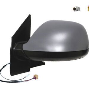 Retrovisor completo Derecho Eléctrico  Convexo  Térmico  Imprimado  Con antena  5 PINS   ANTENA PARA RADIO FM2