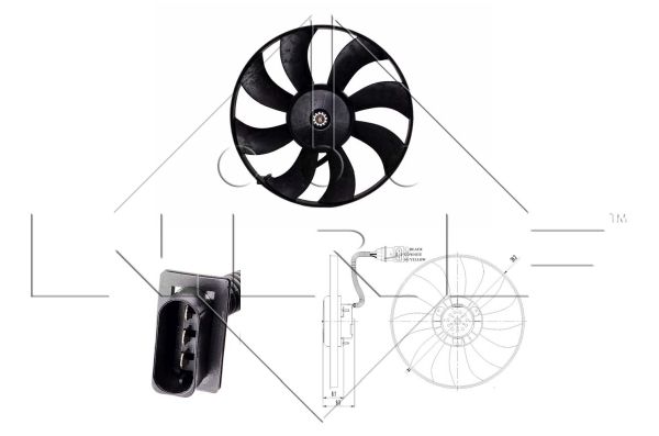 NRF VENTILADOR COMPLETO - 47410
