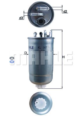 FILTRO DE COMBUSTIBLE - KL147D