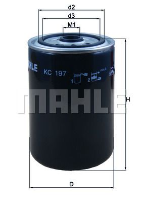 FILTRO DE COMBUSTIBLE - KC197