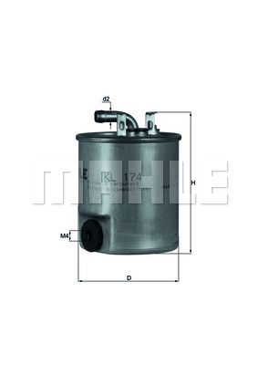 FILTRO DE COMBUSTIBLE - KL174