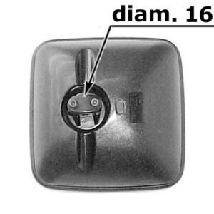 Retrovisor gran angular Reversible Cristal+Carcasa Manual Convexo