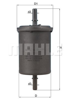 FILTRO DE COMBUSTIBLE - KL416/1