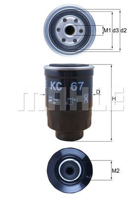 FILTRO DE COMBUSTIBLE - KC67