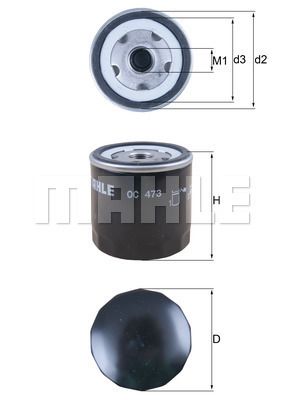 FILTRO DE ACEITE - OC473