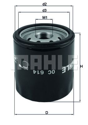 FILTRO DE ACEITE - OC614