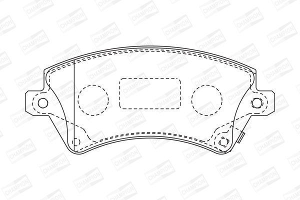 CHAMPION PASTILLA DE FRENOS - 572491CH