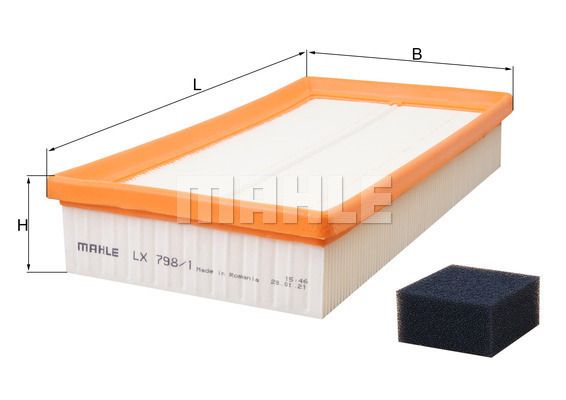 FILTRO DE AIRE - LX798/1