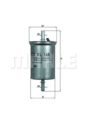 FILTRO DE COMBUSTIBLE - KL165