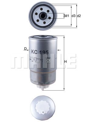 FILTRO DE COMBUSTIBLE - KC195