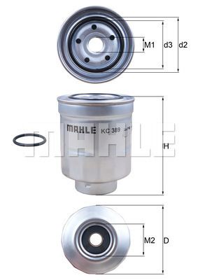 FILTRO DE COMBUSTIBLE - KC389D