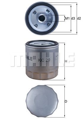 FILTRO DE COMBUSTIBLE - KC20