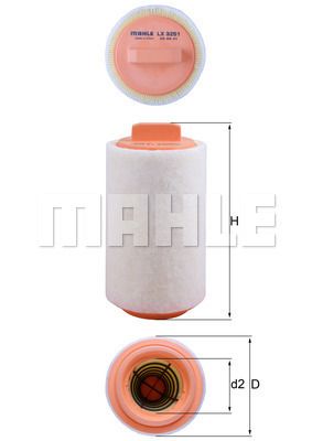 FILTRO DE AIRE - LX3251