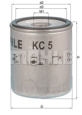 FILTRO DE COMBUSTIBLE - KC5