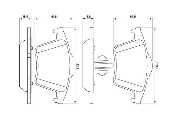 BOSCH PASTILLA DE FRENO - 986494102
