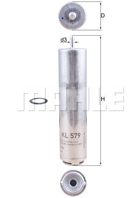 FILTRO DE COMBUSTIBLE - KL579D