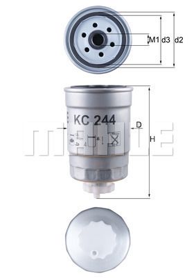 FILTRO DE COMBUSTIBLE - KC244