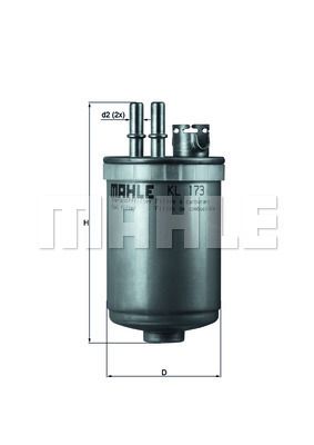 FILTRO DE COMBUSTIBLE - KL173