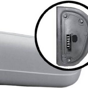 Retrovisor completo Izquierdo Eléctrico  Asférico  Cristal Azul  Térmico  Imprimado  5 PINS