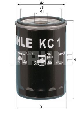 FILTRO DE COMBUSTIBLE - KC1
