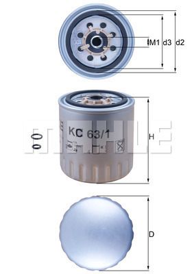 FILTRO DE COMBUSTIBLE - KC63/1D