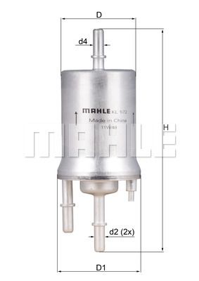 FILTRO DE COMBUSTIBLE - KL572