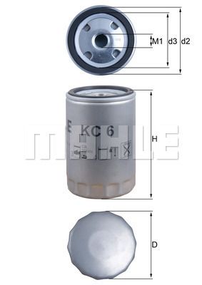 FILTRO DE COMBUSTIBLE - KC6