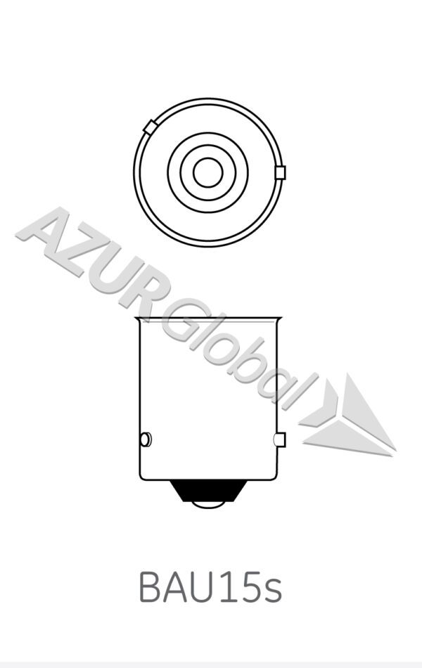 Stop 12v 21w BAU15s AMBAR. - 299