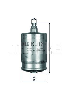 FILTRO DE COMBUSTIBLE - KL19