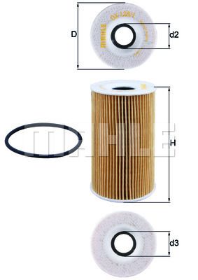 FILTRO DE ACEITE - OX128/1D