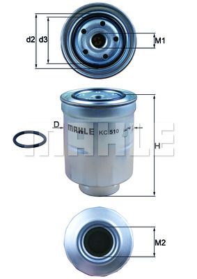 FILTRO DE COMBUSTIBLE - KC510D