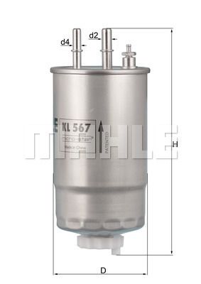 FILTRO DE COMBUSTIBLE - KL567