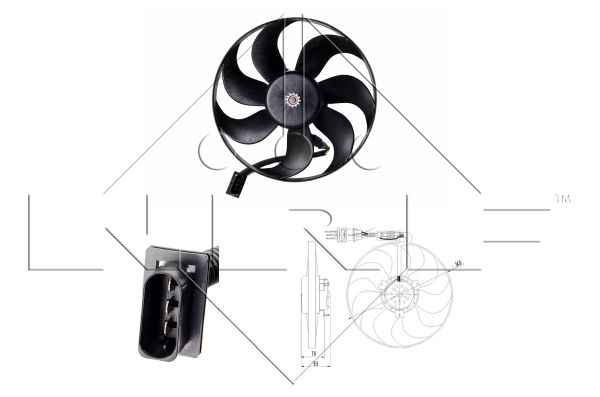 NRF VENTILADOR COMPLETO - 47064