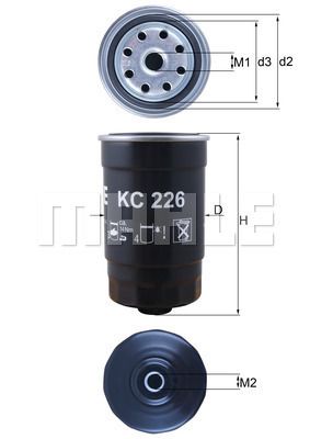 FILTRO DE COMBUSTIBLE - KC226
