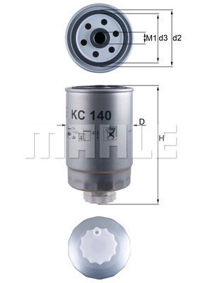 FILTRO DE COMBUSTIBLE - KC140