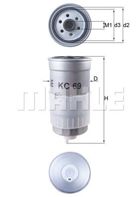 FILTRO DE COMBUSTIBLE - KC69