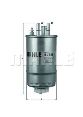 FILTRO DE COMBUSTIBLE - KL566