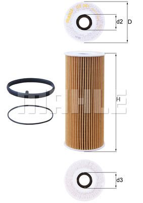 FILTRO DE ACEITE - OX381D