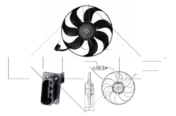 NRF VENTILADOR COMPLETO - 47393