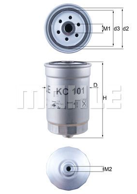 FILTRO DE COMBUSTIBLE - KC101