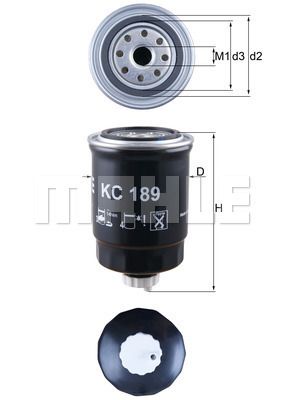 FILTRO DE COMBUSTIBLE - KC189