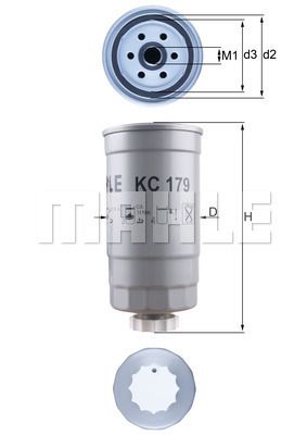 FILTRO DE COMBUSTIBLE - KC179