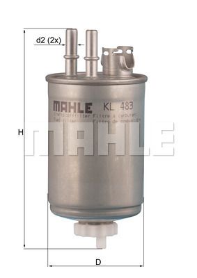 FILTRO DE COMBUSTIBLE - KL483
