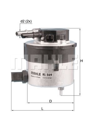FILTRO DE COMBUSTIBLE - KL569